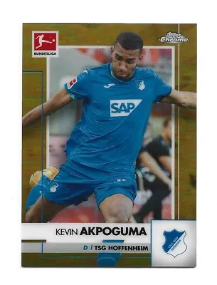 Kevin Akpoguma 2021 Topps Chrome Soccer Gold Refractor /50 Hoffenheim #45 • $9.99