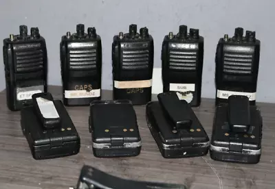 LOT OF 10  VERTEX STANDARD VX-417-4-5 Radio W/BATTRIES  PRE-OWNED . • $239.99