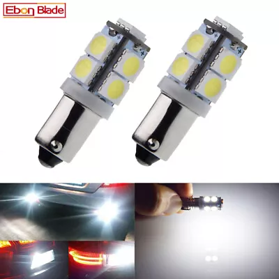 2 X BA9S BAYONET LED LIGHT BULB 9SMD 5050 WHITE PARKER 12V CAR GLOBE INTERIOR • $3.85