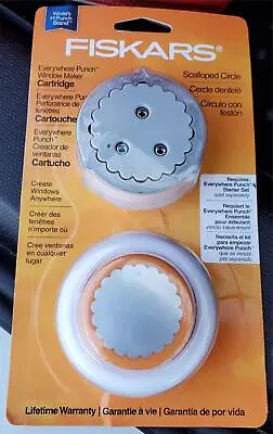 Fiskars 155660 Scalloped Circle Everywhere Punch Window Maker • $5.50