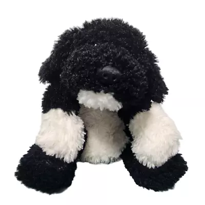Black/White Spaniel Puppy Dog Mary Meyer Flip Flops Plush Stuffed Animal Vtg • $14.88