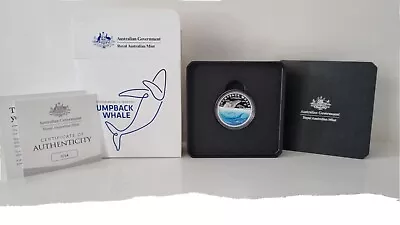 2023 $5 Australian Antarctic Territory Humpback Whale 1oz Coloured Silver Proof • $140