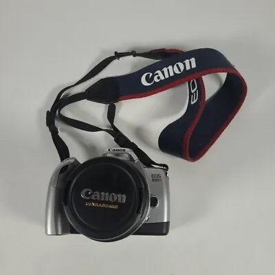 Canon EOS 300v Camera With 28-90mm F4-5.6 Lens Strap Lens Cap Tested Working • £61.84