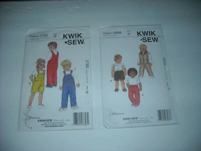 $7.50 • Buy Boys Sewing Patterns Vintage Pants Shorts Vest CUT Lot Of 2 Toddler T1 - T4