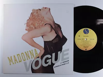 MADONNA Vogue SIRE 12  VG++ 45rpm Germany With Poster M • $8