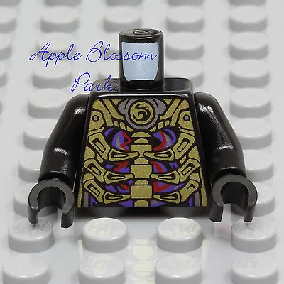 LEGO Ninjago BLACK MINIFIG TORSO - Purple Gold Bone Skeleton Suit Overlord 70728 • $27.09