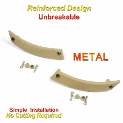 98 VW Beetle Pair UPGRADED Metal Interior Door Panel Pull Handle Repair Kit Tan • $92.60