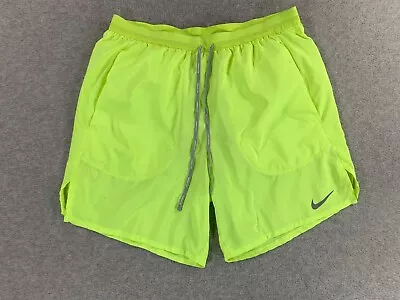 Nike Dri Fit Lined Neon Light Weight Running Shorts (Men's Medium) • $24.99