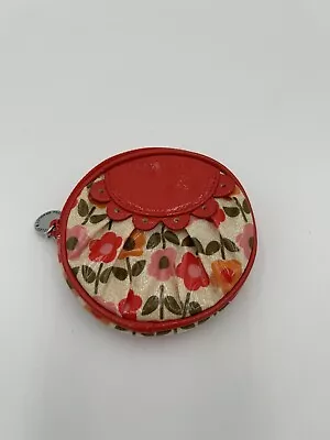 Frill By Vera Bradley Red Flower Plastic Change Purse Zippered • $9