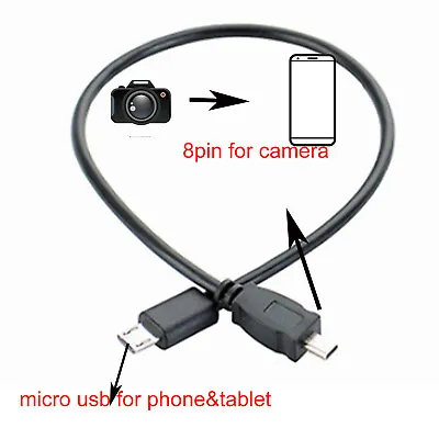 OTG CABLE For NIKON Coolpix S100 S02 P7800 P7700 P7100 P6000 P530 P520 P510 P500 • $4.39