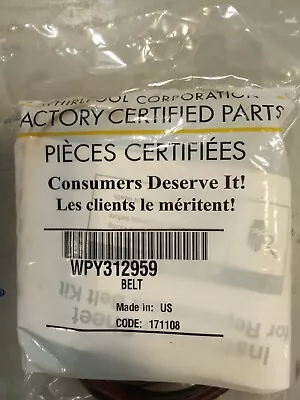 Whirlpool 100  Dryer Drive Belt - Black (WPY312959) • $10