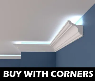 CORNICE COVING LED Lighting Molding BFS2 Wall Ceiling MANY SIZES QUALITY XPS • £10.10