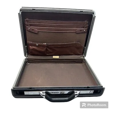 Vintage Samsonite Accord Hard Shell Briefcase 18”x13”x5” Combo Lock Brown • $32
