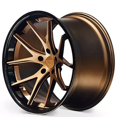 (4) 20x8.5/20x10.5  Ferrada Wheels FR2 Matte Bronze With Gloss Black Lip (B6) • $2440