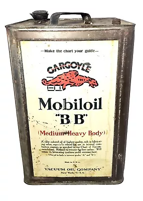 Vintage Gargoyle Mobiloil BB Oil Can • $225