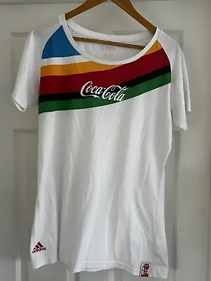 Coca Cola T Shirt Vintage Olympic Partner Adidas • £9.90