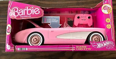 Hot Wheels RC Barbie Corvette Remote Control Car From Barbie: The Movie • $76.35
