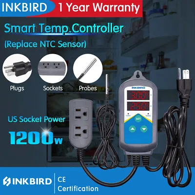 $27.19 • Buy Inkbird 306 Digital Temperature Controller Heater Thermostat Switch Timer 110V 