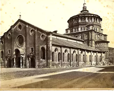 Italy Milan Santa Maria Delle Grazie Photo Vintage Print Album Print • $52.92