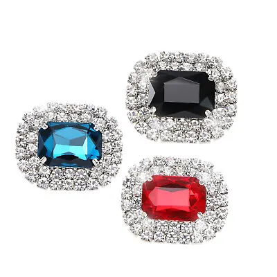 £7.31 • Buy 2x Crystal Shoe Clips Rhinestone Shoe Buckles Decorative Jewelry Clips