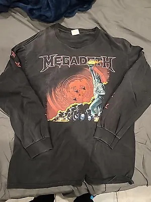 Megadeth 2007 Long Sleeve 21×29 • $30