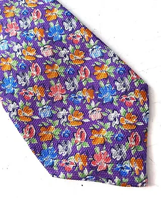 Daniel Cremieux Nwt Purple Linen Silk Seven 7 Fold Hand Made In Italy Neck Tie • $36.99