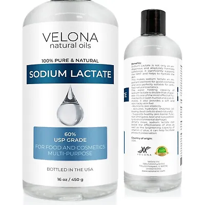 Velona Sodium Lactate 60%-2oz-7lb USP Grade Natural Preservative For Soap Making • $53.99