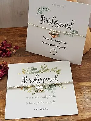 £1.50 • Buy Wedding Thank You Bracelets -Bridesmaid -Mother Of The Bride-Maid Of Honour EC9