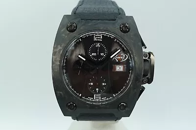 R&d R And D Geneve Chronograph Carbon Fiber Swiss Automatic 50m Wyler • $2500