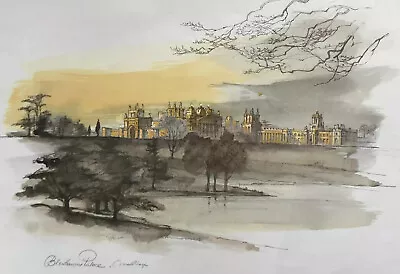 £14.99 • Buy Blenheim Palace Painting Art Print Sketch Watercolour By Mads Stage 40x30cm