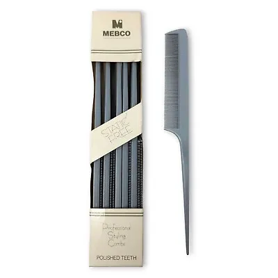 12 Mebco Professional Styling Combs #200 Tail Comb Polished Teeth In Box NEW • $24.99