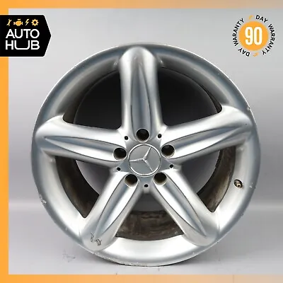 Mercedes R230 SL500 SL600 9.5 X 18 18  Rear Wheel Rim Silver 2304010502 OEM • $112.05