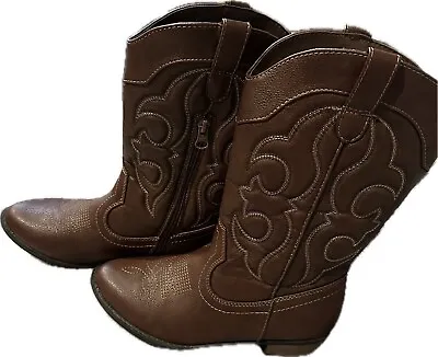 Cat And Jack  Girl's Western Boots Man Made Mater.upperZipSize 4(used 3times) • $28