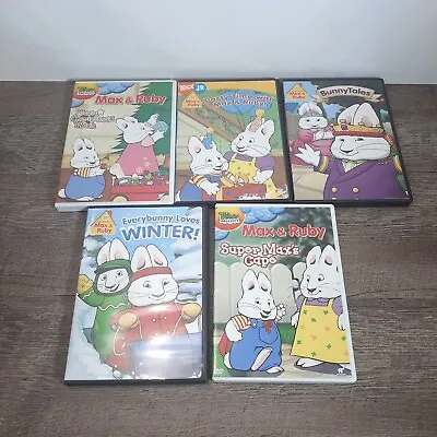 Max & Ruby DVD Lot Of 5 Discs Super Max Christmas Party Time Winter  • $17