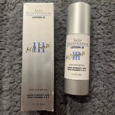 MD M.D. Forte III Skin Rejuvenation Face Lotion Retinol  Vintage- READ LISTING • $245