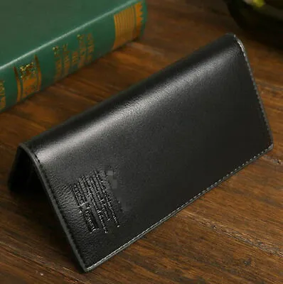 $14.06 • Buy High Quality Men Business Bifold Wallet Long Clutch Leather ID Card Holder Purse