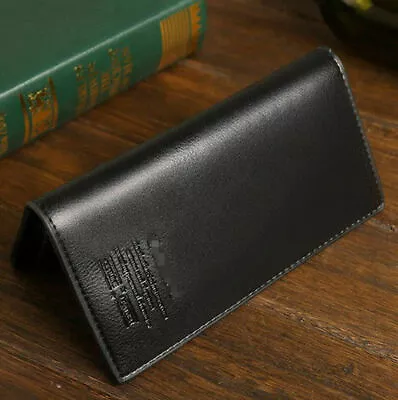 $14.06 • Buy High Quality Men Business Bifold Wallet Long Clutch Leather ID Card Holder Purse