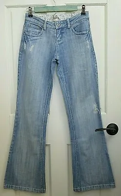 Vanity Womens 26x33 (actual 27x31.5) Distressed/Ripped Boot Cut Jeans 125-20133 • $15.25