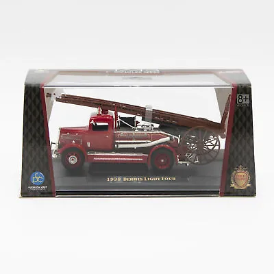 Road Signature 1938 Dennis Light Four Fire Truck 1:43 Scale Diecast Red • $27.99
