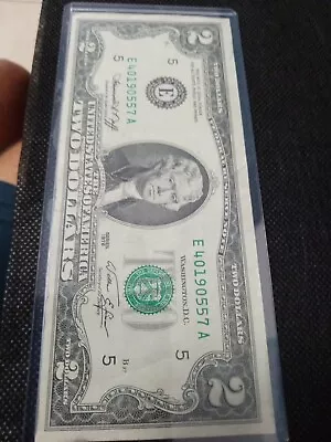 $2 Dollar Bill 1976 Serie E  Uncirculated • $20