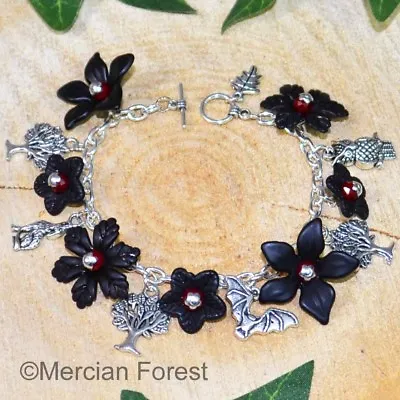 Fairy Bracelet Gothic Floral Bracelet Fairy Jewellery Pagan Halloween Samhain • £10