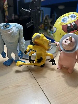 Disney/Pixar Hasbro Monsters Inc Lot Of 3 Toy Figures 2001 Action Figures • $8.99