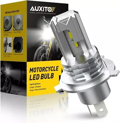 AUXITO H4 LED Light Bulb Motorcycle 9003 HB2 LED Light 3000LM 6000K Cool White • $13.99