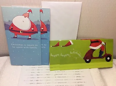 RSVP CHRISTMAS MONEY HOLDER CARDS New W/Envelope LOT OF 4 TWO STYLES • $5