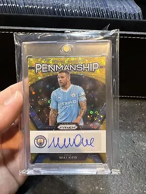 2023-24 Panini Prizm Breakaway EPL Kyle Walker Gold 2/2 Manchester City Auto • $43