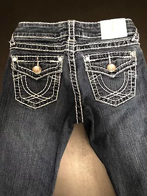 Girls La Idol Western Blue Jeans Skinny Straight Fit Size 26X30” RN# 81005 • $23.99