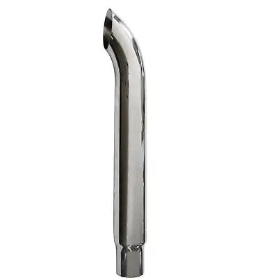 Chrome 6 - 5 OD Curved Tube 60  Length Exhaust Stack Pipe Piping • $249