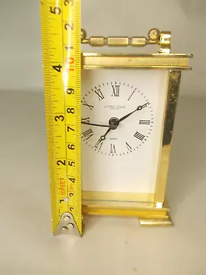 Good Quartz London Clock Company Brass Carriage Clock Working • £3.99