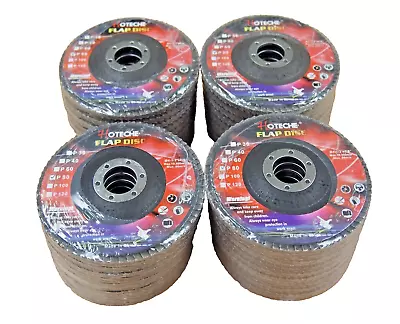 Lot Of (40) Aluminum Oxide Flap Disc Grinding Wheel 4-1/2 X7/8  80 Grit 550308 • $41.99