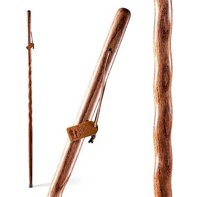 Handcrafted Wood Walking Stick Twisted Oak Backpacker Style Handle For Men... • $119.87